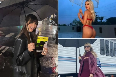 Звёзды Голливуда делятся дождливыми фото