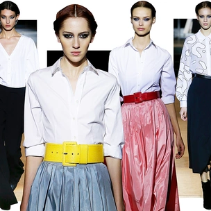 Как носить блузку в холода: мастер-класс от Carolina Herrera