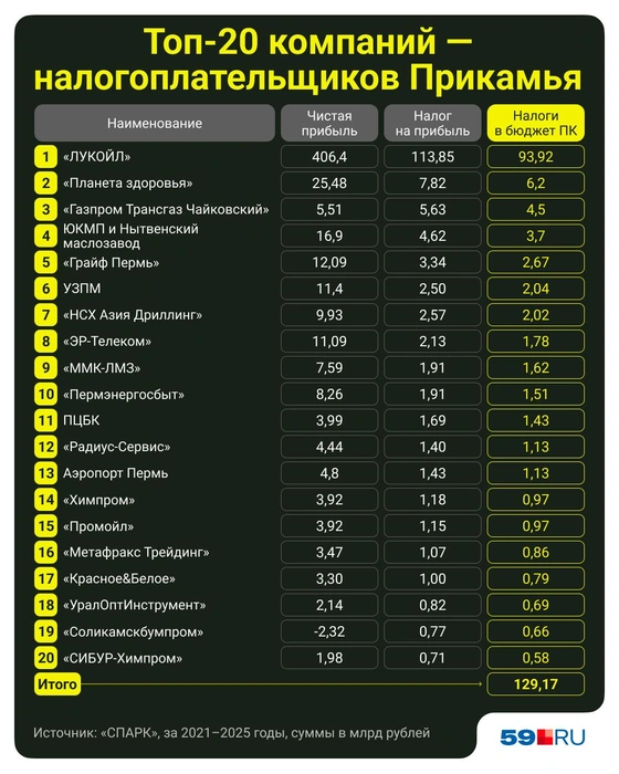 Двадцатка компаний выглядит так | Источник: Полина Авдошина / Городские медиа