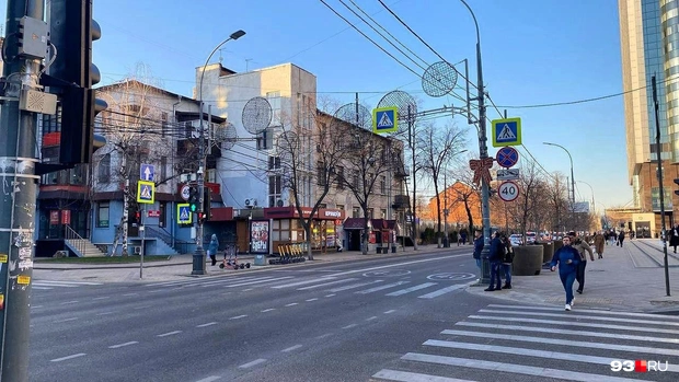 3 марта 2024 года в Краснодаре было +10 °С, а спустя год в тот же день температура -1 °С | Источник: Никита Зырянов / 93.RU