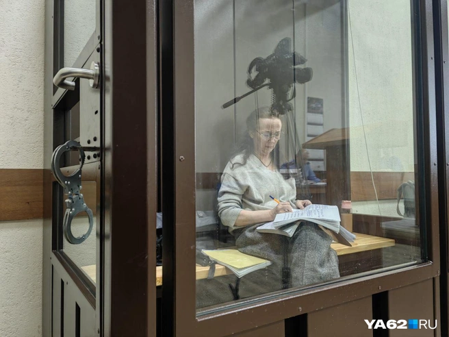 Во время заседания Петина делала пометки | Источник: Кристина Мельникова / YA62.RU