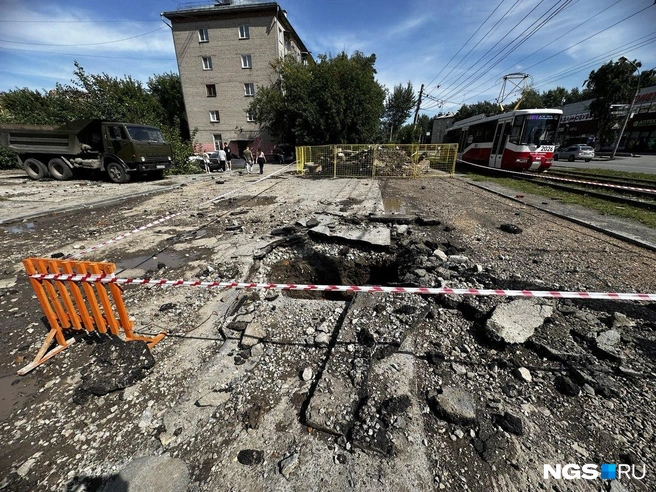 На участке проводили гидравлические испытания  | Источник: Павел Пешков / NGS.RU