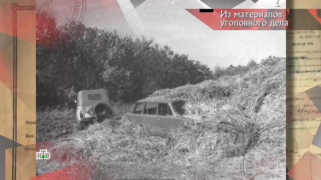 Замаскированная машина в стоге сена | Источник: программа «Следствие вели», выпуск от 03.11.2024 / НТВ.RU