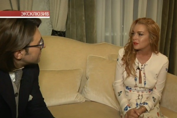 Линдси Лохан дала откровенное интервью Андрею Малахову о расставании с Егором Тарабасовым