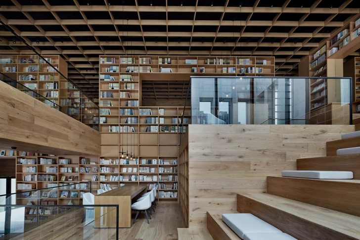 Деревянная библиотека в Ханчжоу (фото 19)