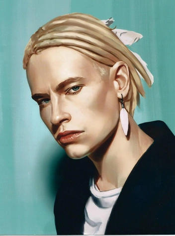 Тот самый цифровой портрет, который нарисовала дочка Галины | Источник: из архива Галины Королёвой