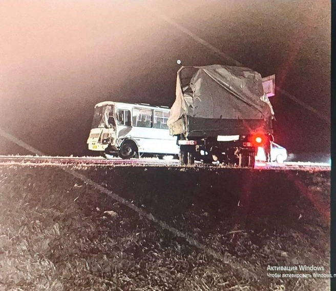 ДТП произошло на автодороге Центральный&nbsp;— Емуртла&nbsp;— Видонова | Источник: Госавтоинспекция Тюменской области / Telegram.com