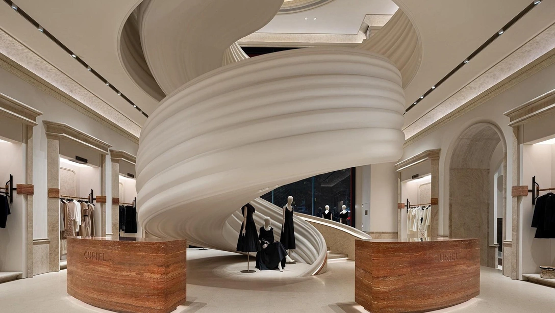 Бутик итальянского бренда Curiel. Проект Hangzhou Liang Architecture Studio | Источник: Hanmo (Hangzhou) Photography Co