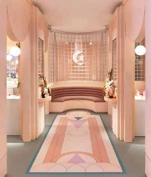 Эклектичный pop-up бутик Glossier в Майами