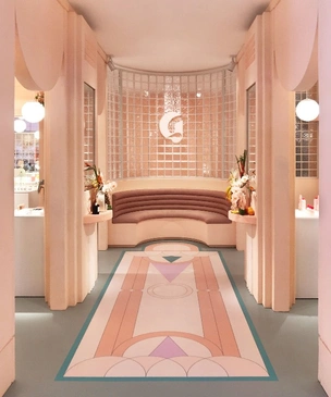 Эклектичный pop-up бутик Glossier в Майами