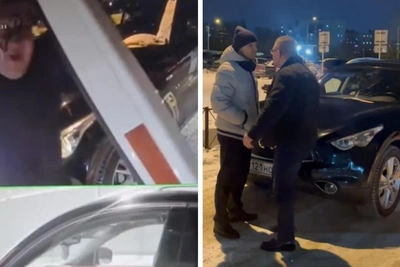 Road Rage Driver in Yekaterinburg Smashes Barrier, Hits Pedestrian