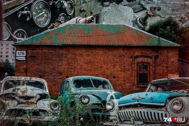 На Российской, 128 стояло много раритетных машин, принадлежавших клубу «АСА». Теперь организацию попросили на выход | Источник: Виталий Гущинский, Наталья Лапцевич, Семен Казьмин (коллаж)