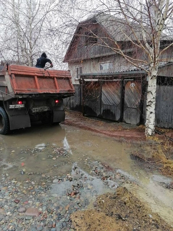 Вода угрожает домам и участкам | Источник: администрация Минусинска / T.me