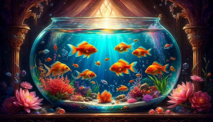 толкование снов, сонник бесплатно, к чему сниться аквариум с рыбками | Источник: чат GPT