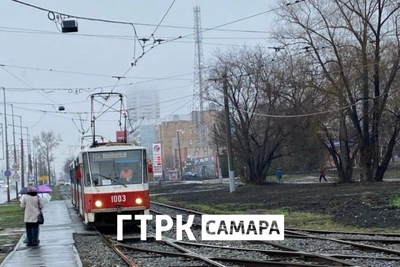 Трамваи в Самаре встали из-за аварии