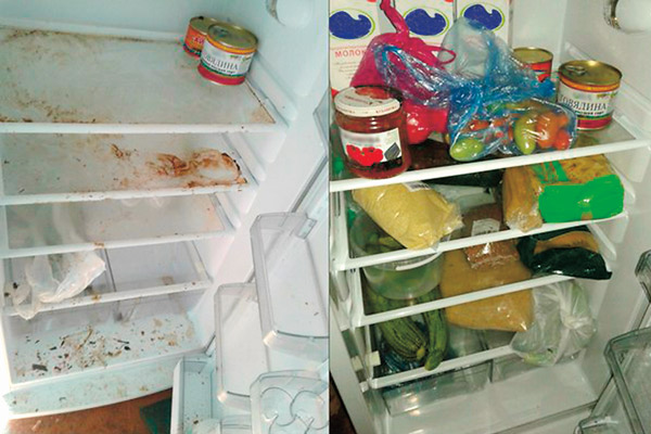 Раньше в холодильнике полковника были только паста и консервы, теперь в нем много продуктов