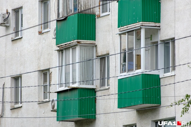 Зеленые балконы не везде, кстати | Источник: Булат Салихов / UFA1.RU