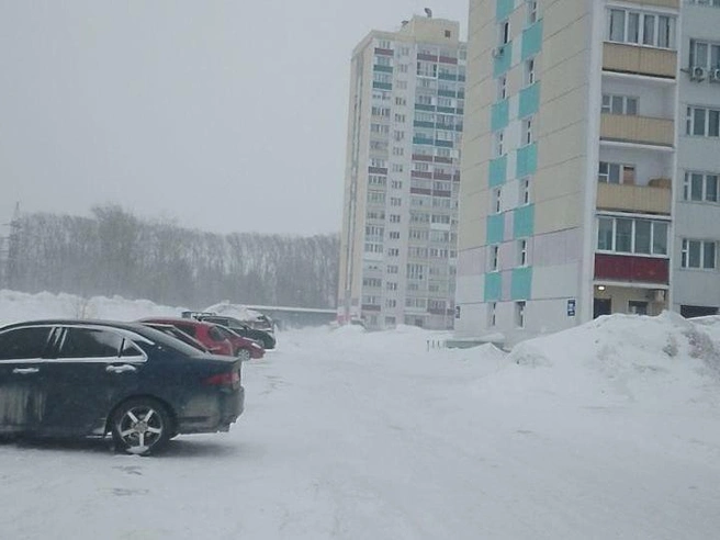 Вид из окна дома на улице Твардовского, 22/2 в Первомайском районе. | Источник: Анастасия