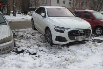 Bad drivers in Novosibirsk park shamelessly, remove license plates