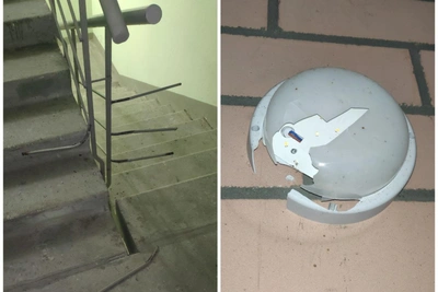 Подростки разгромили подъезд на Уралмаше в Екатеринбурге