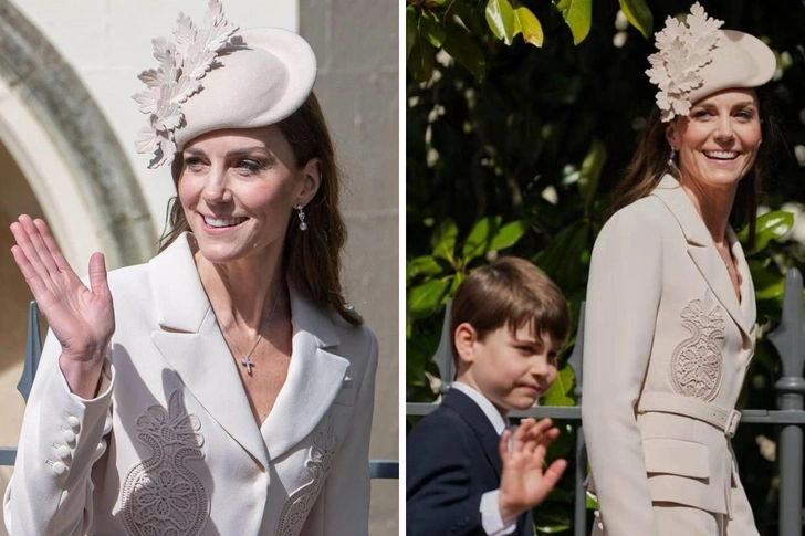Кейт Миддлтон впервые за три года появилась с детьми не пасхальной службе: Шарлотта стала похожа на Елизавету, а Луи вырос и возмужал | parents.ru