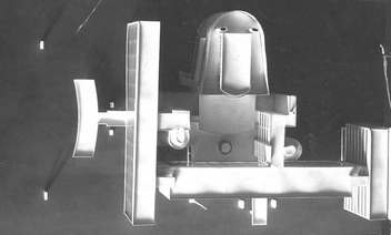 Макет здания Центросоюза, вид сверху, автор&nbsp;— Ле Корбюзье | Источник: журнал «Современная архитектура». 1928. № 6. —&nbsp;С. 177—181.