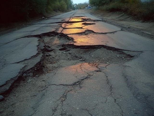 Так выглядит один из участков дороги в Песчанку | Источник: читатели V1.RU