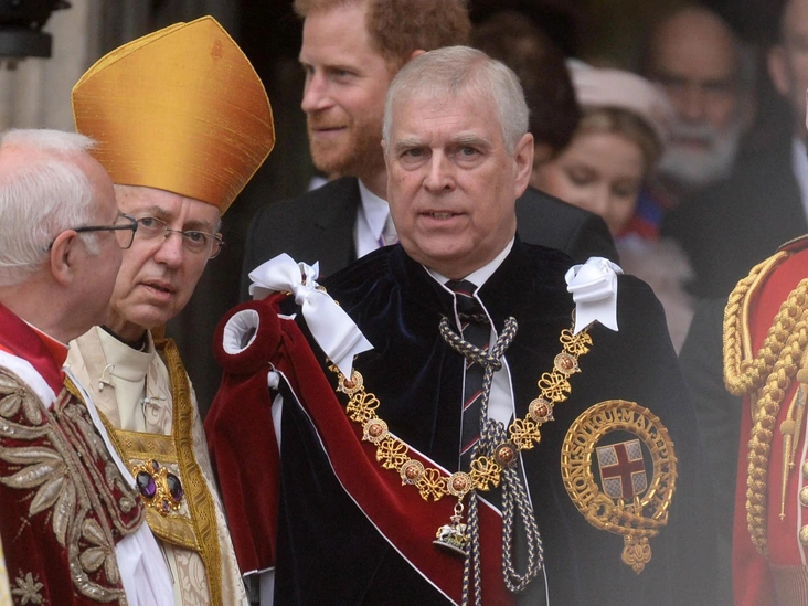 Принц Эндрю на коронации Карла III, 5 мая 2023 года