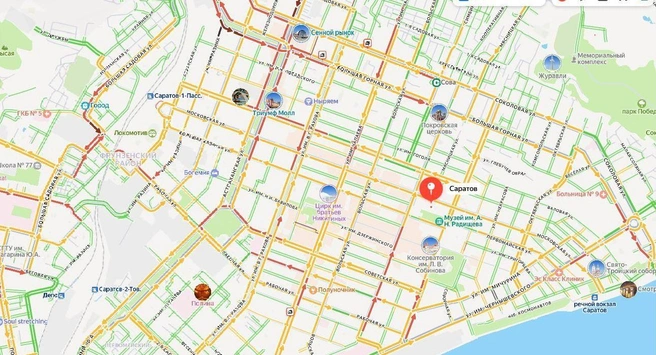 На углу Большой Горной и Астраханской все непросто | Источник: скриншот Яндекс. Карты