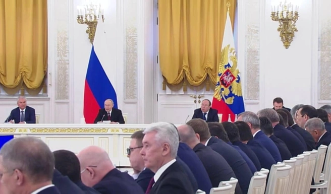 Свое решение Николаев объявил при президенте | Источник: Айсен Николаев / T.me