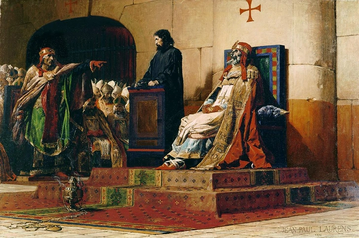 Папа Формоз и Стефан VII (VI). Жан-Поль Лоран. 1870 год | Источник: FINE-ART-IMAGES / LEGION-MEDIA
