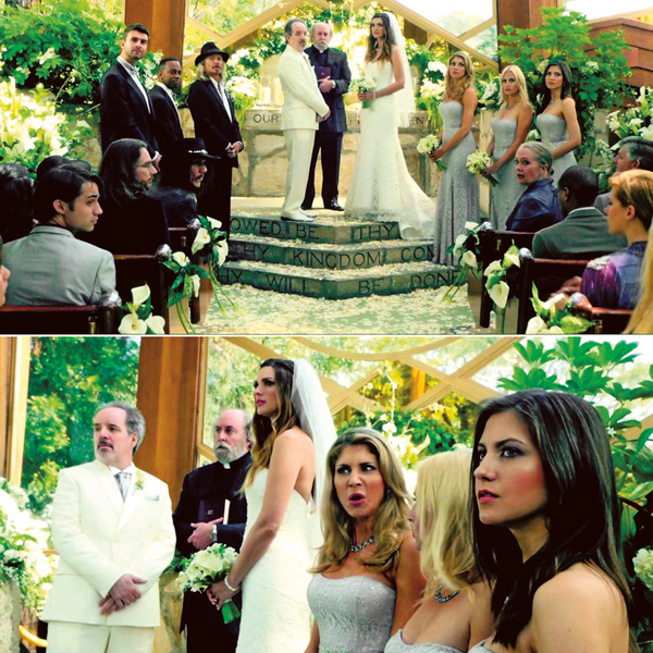 В роли подружки невесты (крайняя справа) в сериале «Люцифер» в 2015 году