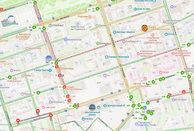 На онлайн-карте отмечено ДТП | Источник: yandex.ru/maps
