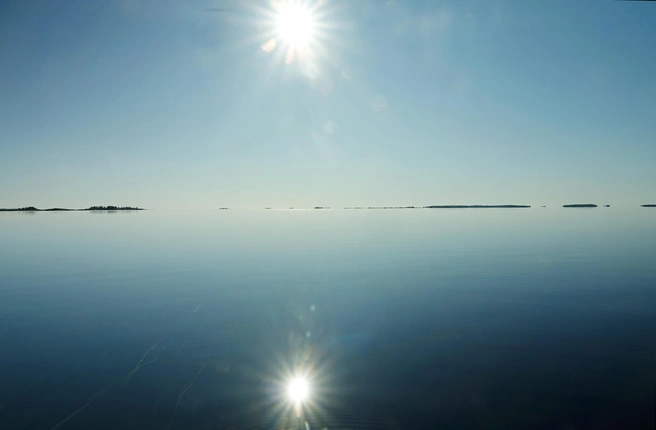 Белое море и идеальный штиль | Источник: Евгений Марсаков