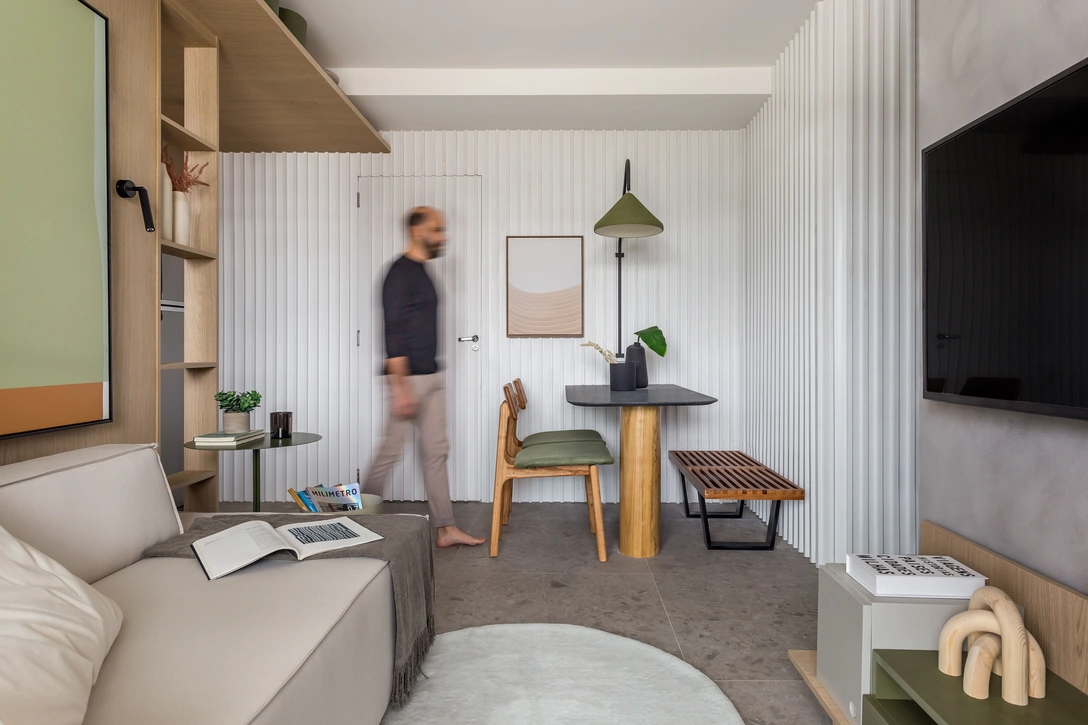 Квартира в Рио-де-Жанейро, где на 55 м² разместилось все необходимое | Источник: Луиза Шрайер