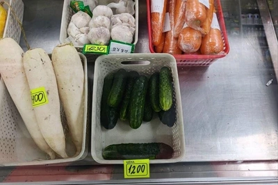 Woman shows Chukotka prices: cucumbers 1200, sausage 1800