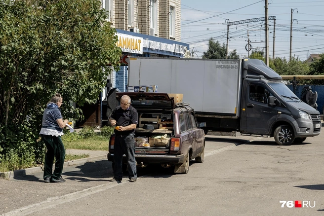 Овощная лавка прямо в багажнике автомобиля | Источник: Александр Куренной / 76.RU