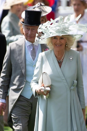 Королева Камилла посещает скачки Royal Ascot 2025, 17 июня. 