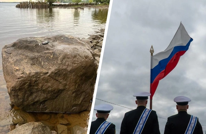 Из реки достали камень для нового памятника Архангельска: как возникла эта идея | Источник: Администрация Архангельска, Иван Митюшёв / 29.RU
