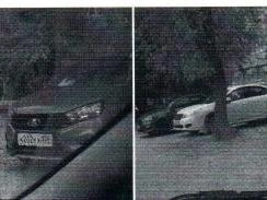 На фотографии, приложенной к постановлению, видна машина, припаркованная на зеленой зоне. | Источник: Эдуард Жуков