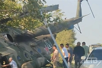 Очевидцы помогли после посадки Ми-8 на Сахалине