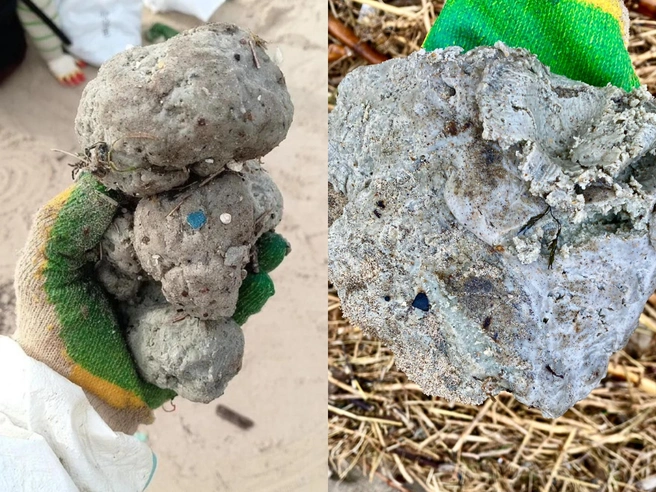 Пальмовое масло нашли на пляже в поселке Волна