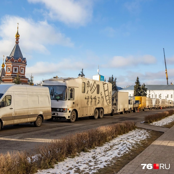 Сцены снимают в разных частях Ярославля | Источник: Кирилл Поверинов / 76.RU