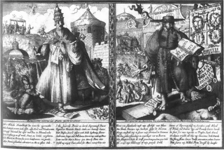 Антикатолические гравюры, выпускавшиеся гугенотами | Источник: Public Domain