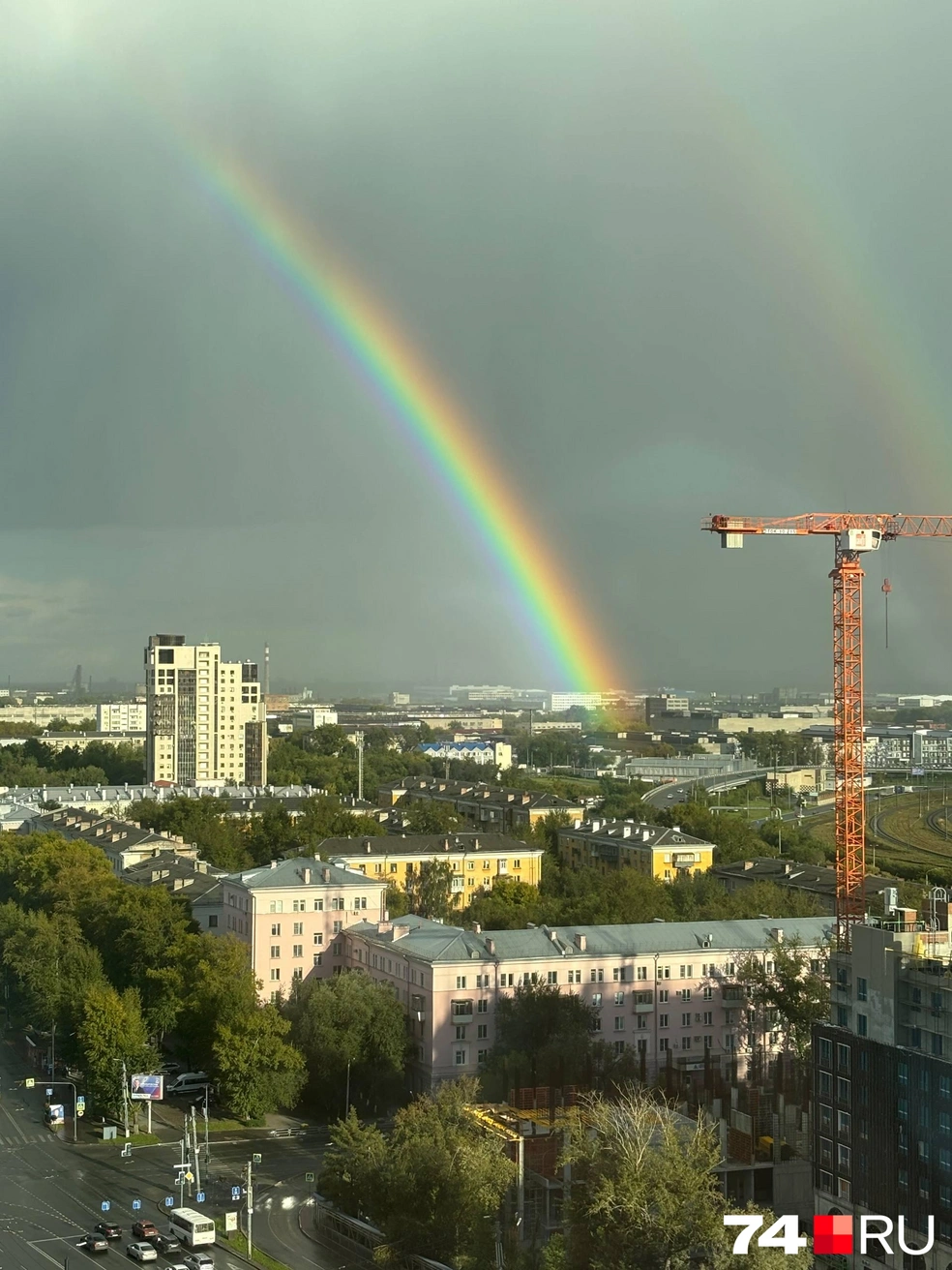 Даже две радуги  | Источник: читатель 74.RU