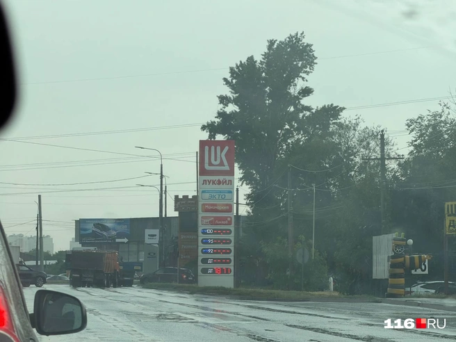 На одной из заправок осталось только дизельное топливо | Источник: Евгений Вдовин / 161.RU