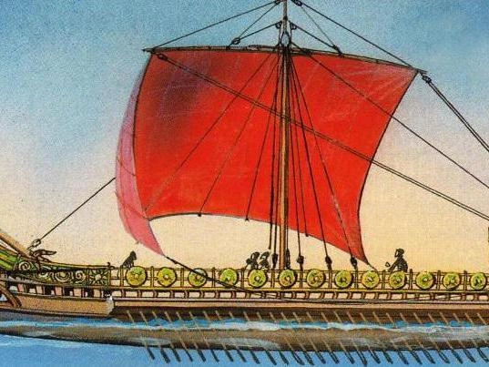 Римская трирема — основной тип боевого корабля, господствовавший в Средиземноморье в античную эпоху. | Источник: Владимир Барышев