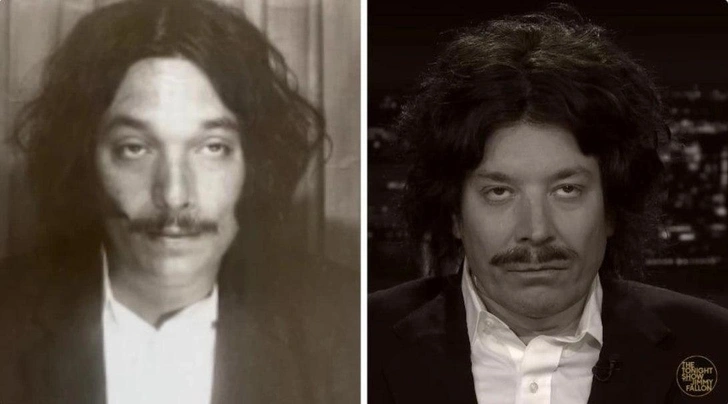 В рубрике Look-alikes («двойники») ведущий получает задание перевоплотиться в известных личностей