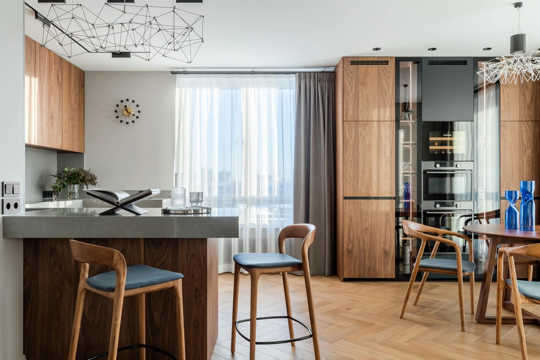 Кухня-столовая. Светильники, Bezhko Lighting. | Источник: Екатерина Титенко, Анна Чернышева стиль: Диана Ремизова