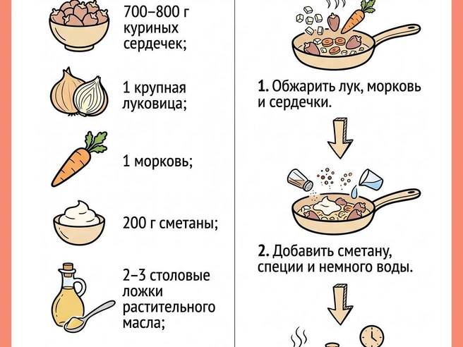 Рецепт удобно сохранить в виде карточки, чтобы не потерять. | Источник: Юрий Орлов / Городские Медиа